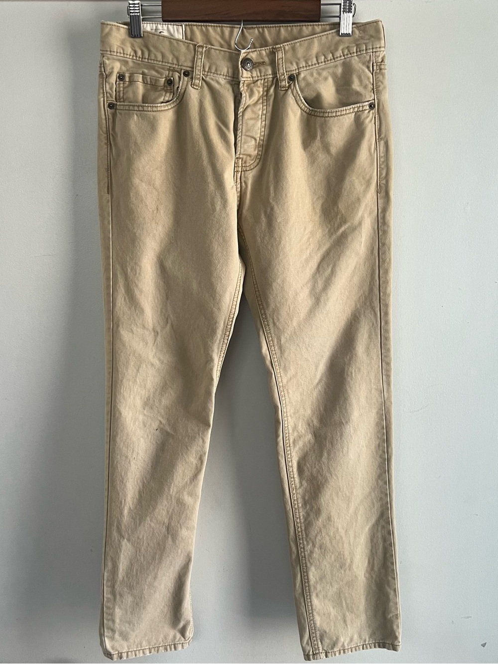 Hollister Men’s W31 L30 Tan Skinny Khaki Chino 5 Pocket Pants